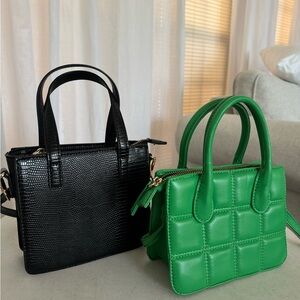 Forever 21 Black and Green Mini Bag Duo